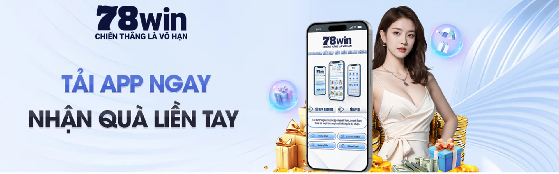 78win banner tải app